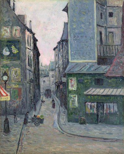 Place Saint Andre des Arts, Rue Suger, Parijs door Maxime Emile Louis Maufra